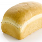Lang wit brood gesneden