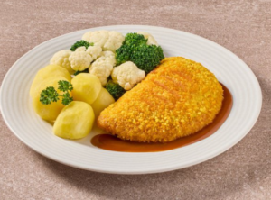 Aardappel met broccolimix gestoofd - Cordon Bleu - Vleesjus